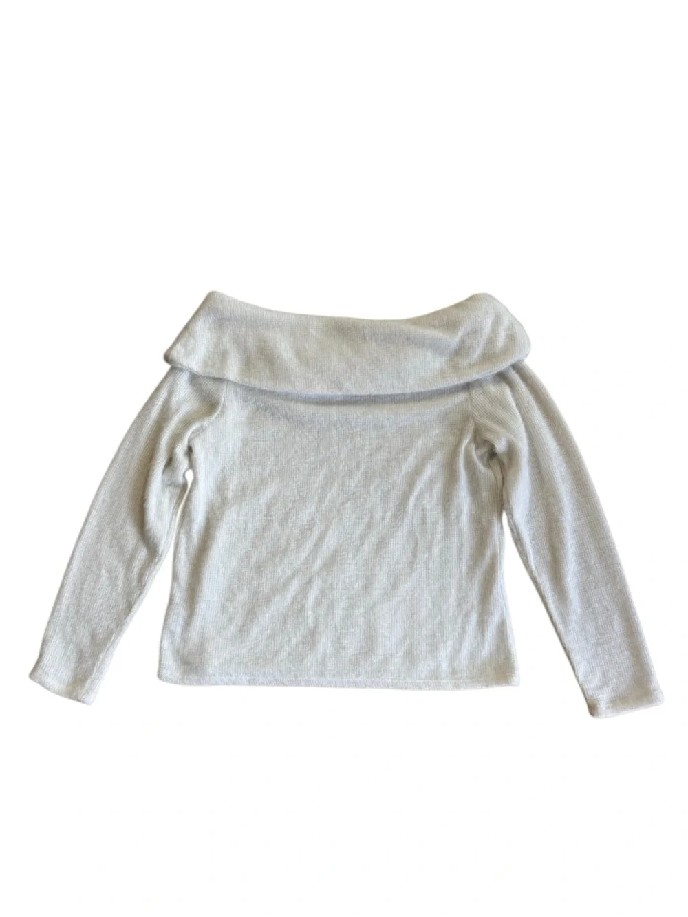 Terra & Sky Women's Ivory Cowl Twist Neck Sweater Size 0X (14W)